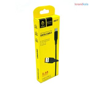 کابل شارژ تایپ سی مدل denmen d01t