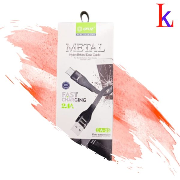 کابل شارژ تایپ سی مدل GFUZ METAL CA-25