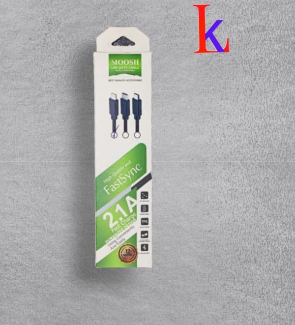 کابل شارژ آیفون پاور بانک مدل shoosh