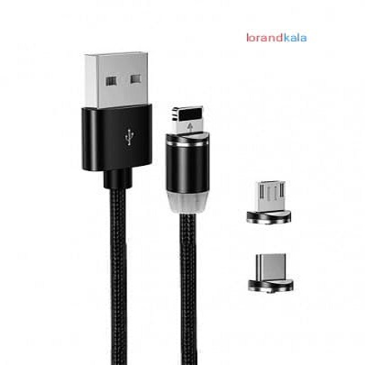 کابل شارژ سه کاره مغناطیسی مدل x-cable
