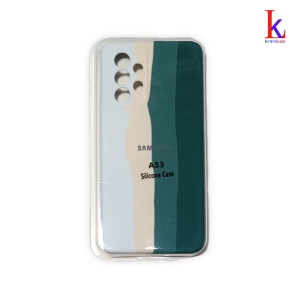 قاب سیلیکونی اصل گوشی سامسونگ Samsung A53 مدل رنگین کمانی